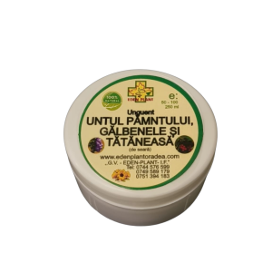 Unguent untul pamantului, galbenele si tataneasa 100ml